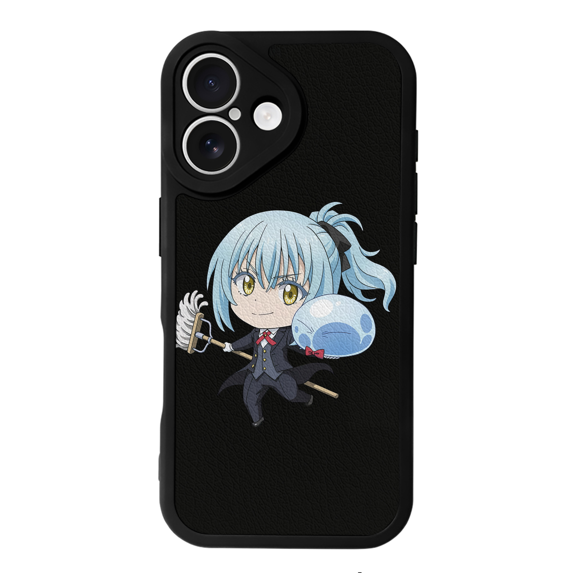 （画像用） 転スラ Regarding Reincarnated to Slime 【iPhone 16シリーズ対応】シリコンスマホケース（レザー調） 材質：シリコン